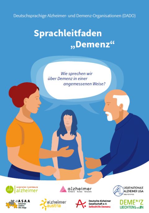 Sprachleitfaden Demenz Titelbild der Broschüre